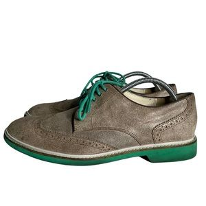 Cole Haan | Shoes | Cole Haan Air Mens Franklin Wingtip Smoke Leather Teal Mint  Green Oxford Shoes | Poshmark